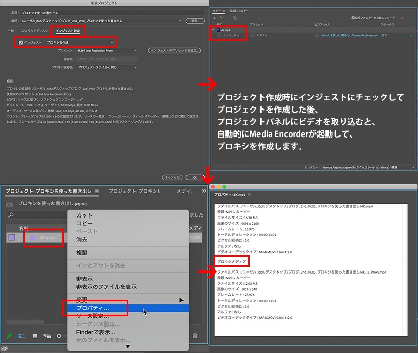 インジェストからプロキシ作成