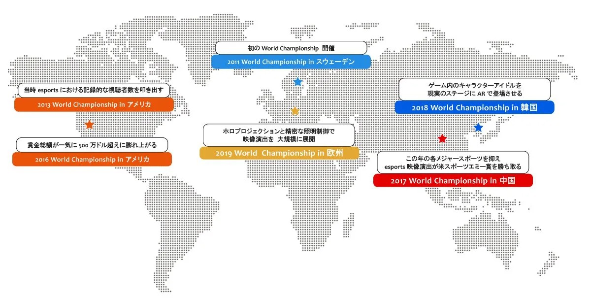 esports大会開催マップ
