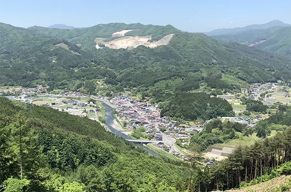 住田町の上空写真